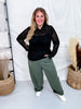 Black On Black Checkerboard Long Sleeve Mesh Top