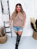 Lightweight Knit Embroidered "Stampede" Sleeveless Top