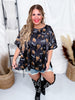 Palomino Prints Satin Oversized Top