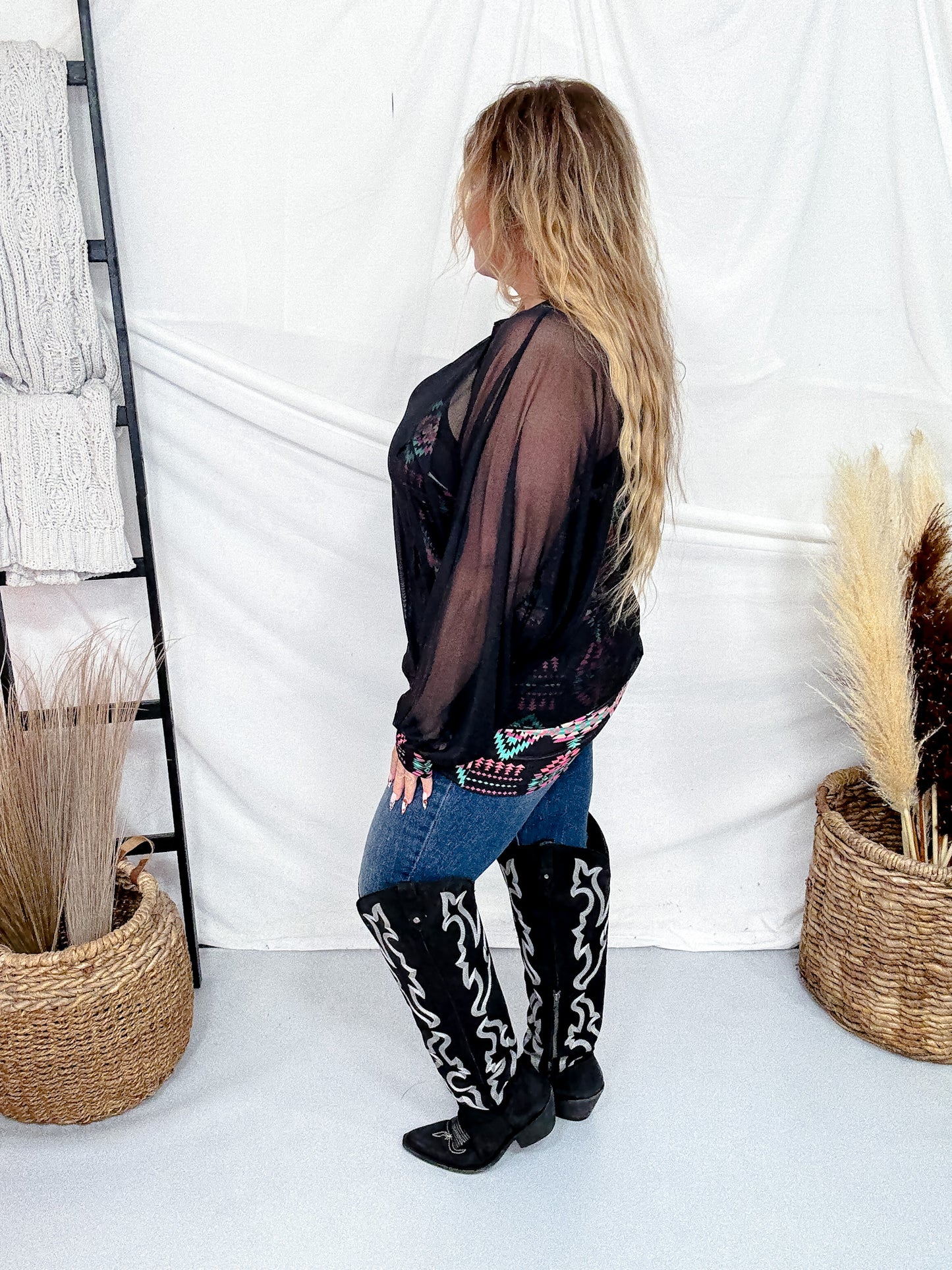Lucky To Have You Layered Long Sleeve Top