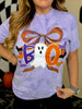 Color Blast "Boo" Short Sleeve Graphic Halloween T-Shirt