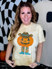 Western Pumpkin Short Sleeve Graphic Halloween T-Shirt