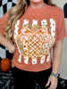 Preppy Pumpkin Short Sleeve Graphic Tee
