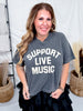 Support Live Music Midi Graphic Tee