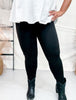 Black Rhinestone High Waist Leggings