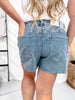 Judy Blue High-Waist Rigid Magic Denim Shorts W/ Studding Details