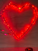 Electric Silver Iron Light Up Hanging Heart