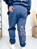 Navy Joggers With Pink Nutcrackers & Bows