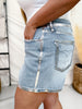 Judy Blue High Waist Slim Shorts With Foil Seams