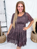 Bronzed Bloom Short Sleeve Dress