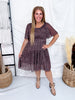 Bronzed Bloom Short Sleeve Dress