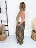 Leopard Print Cargo Pants With Adjustable Hems