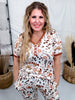 Western Ghost Short Sleeve Top & Jogger Bottom Loungewear Set