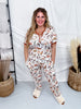 Western Ghost Short Sleeve Top & Jogger Bottom Loungewear Set