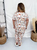 Western Ghost Short Sleeve Top & Jogger Bottom Loungewear Set