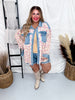 Floral Corduroy Washed Denim Mix & Match Shirt