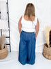 High Waist Wide Leg Jeans With Angled Panels