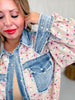 Floral Corduroy Washed Denim Mix & Match Shirt
