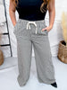 Black & White Gingham Wide Leg Pants