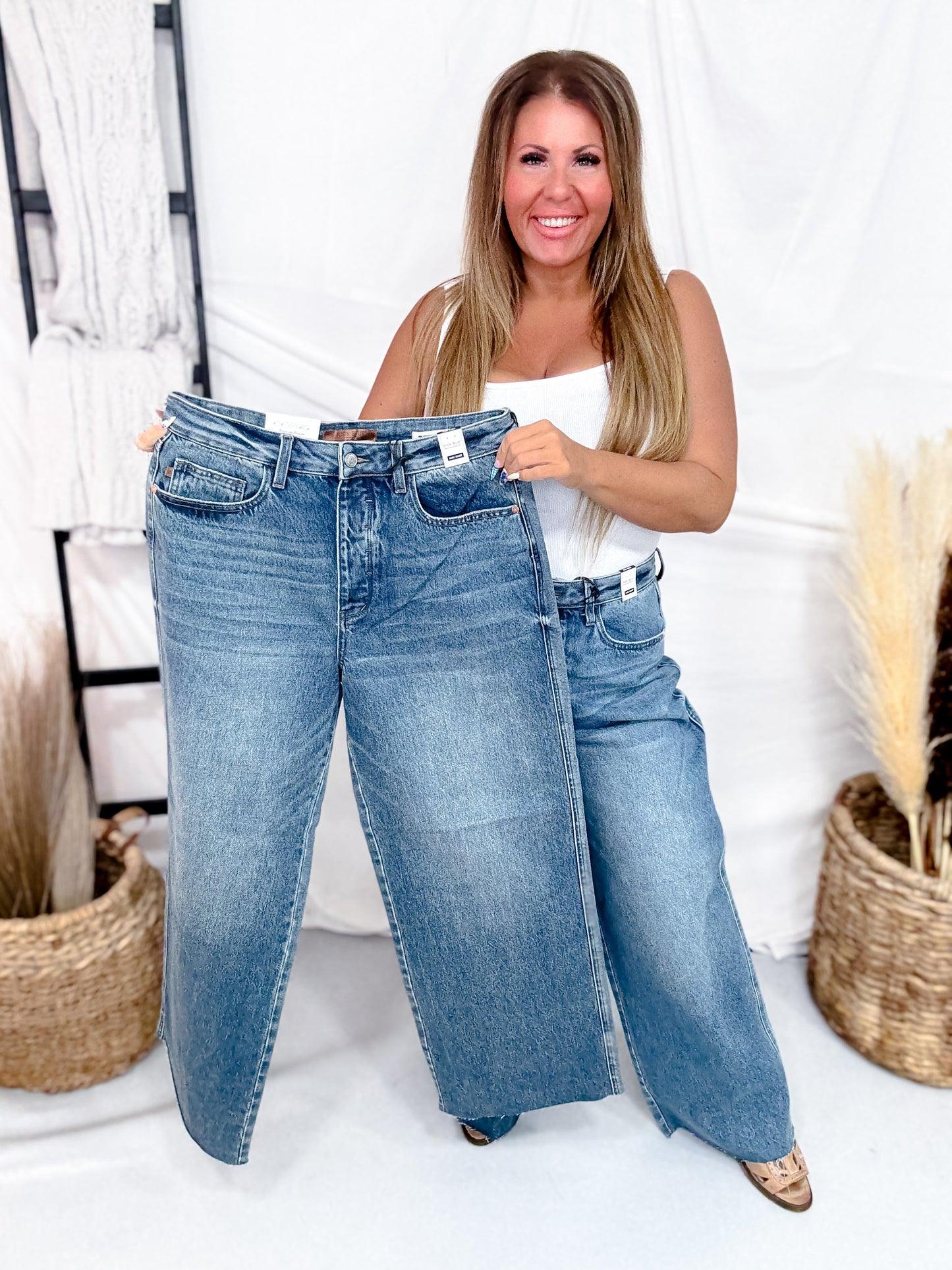 Judy Blue High Waist Rigid Magic Baggy Wilhemina Jeans