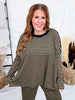 Mocha & Black Striped Long Sleeve Pullover
