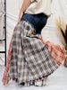 Washed Patchwork Flared Pants