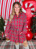 Red Flannel Shirt Dress
