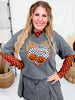 Heart Pumpkin Flames Halloween Graphic T-Shirt