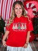 Faux Pearl Christmas Trees Graphic T-Shirt