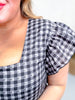 Mustang Moves Black Gingham Dress