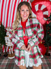 Long Sleeve Button Down Plaid Shacket