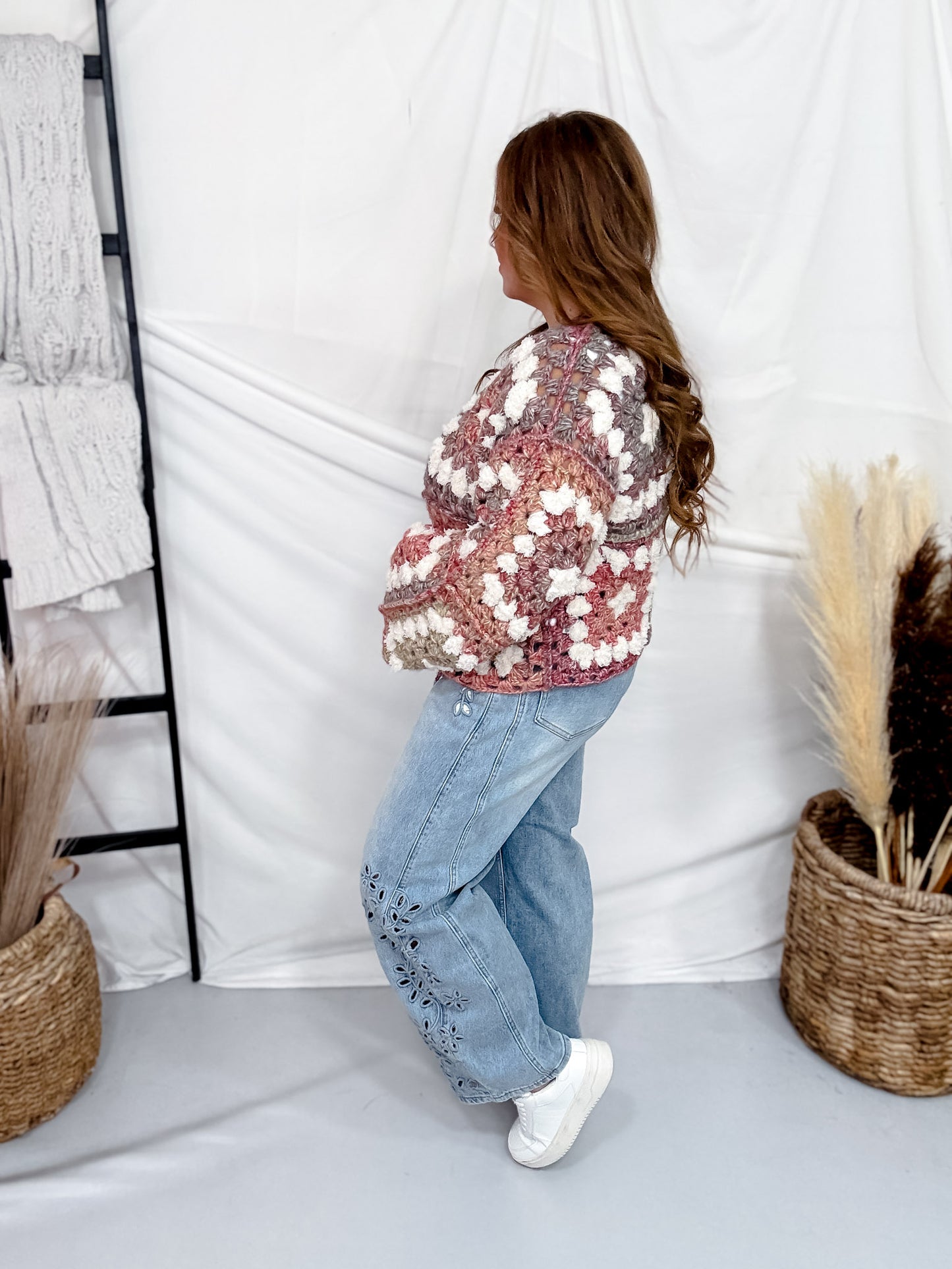 Cozy Knit Tie Front Cardigan In Cinnamon
