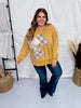 Mixed Fabric Offset Clover Patch Sweatshirt