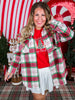 Long Sleeve Button Down Plaid Shacket