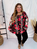 Long Sleeve Floral Print Tunic Top