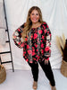 Long Sleeve Floral Print Tunic Top