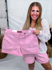 Judy Blue High Waist Pink Aurora Weekender Shorts
