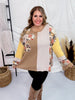 Color Block Thermal Mineral Washed Pullover