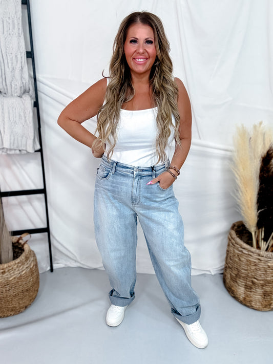 Judy Blue High-Waist Marlow Arc Leg Jeans