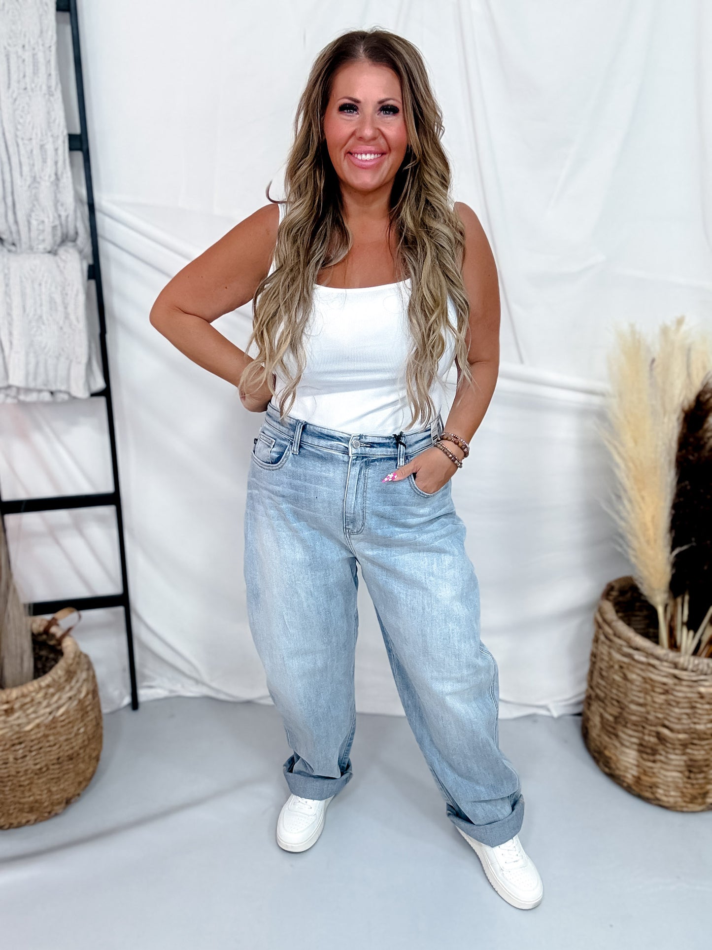 Judy Blue High-Waist Marlow Arc Leg Jeans