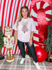 Pink Watercolor Christmas Tree Graphic T-Shirt