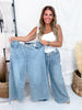 Judy Blue High-Waist Palazzo Featherweight Jeans W/ Drawstring
