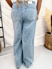 Judy Blue High-Waist Palazzo Featherweight Jeans W/ Drawstring
