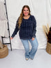 Navy Cable Knit Sweater