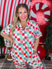 Daisy Christmas Checkered Loungewear Set