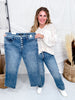 Judy Blue Mid-Rise Slim Straight Rigid Magic Button Fly Jeans