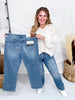 Judy Blue Mid-Rise Slim Straight Rigid Magic Button Fly Jeans