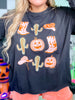 Disco Cowboy Pumpkin Graphic Top