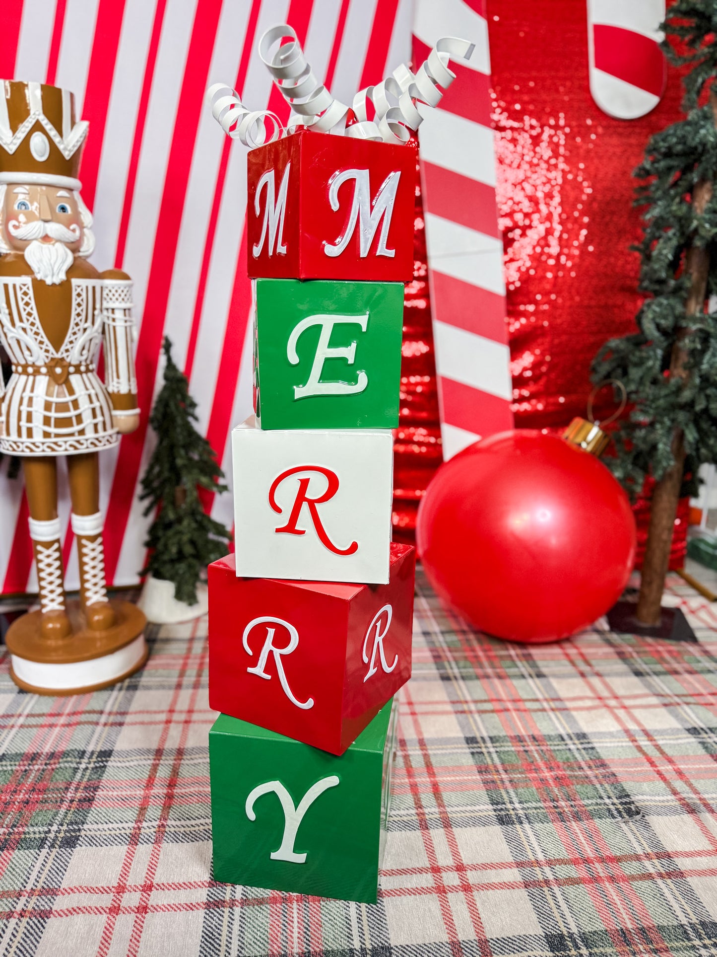 Glossy Metal "Merry" Box Stack