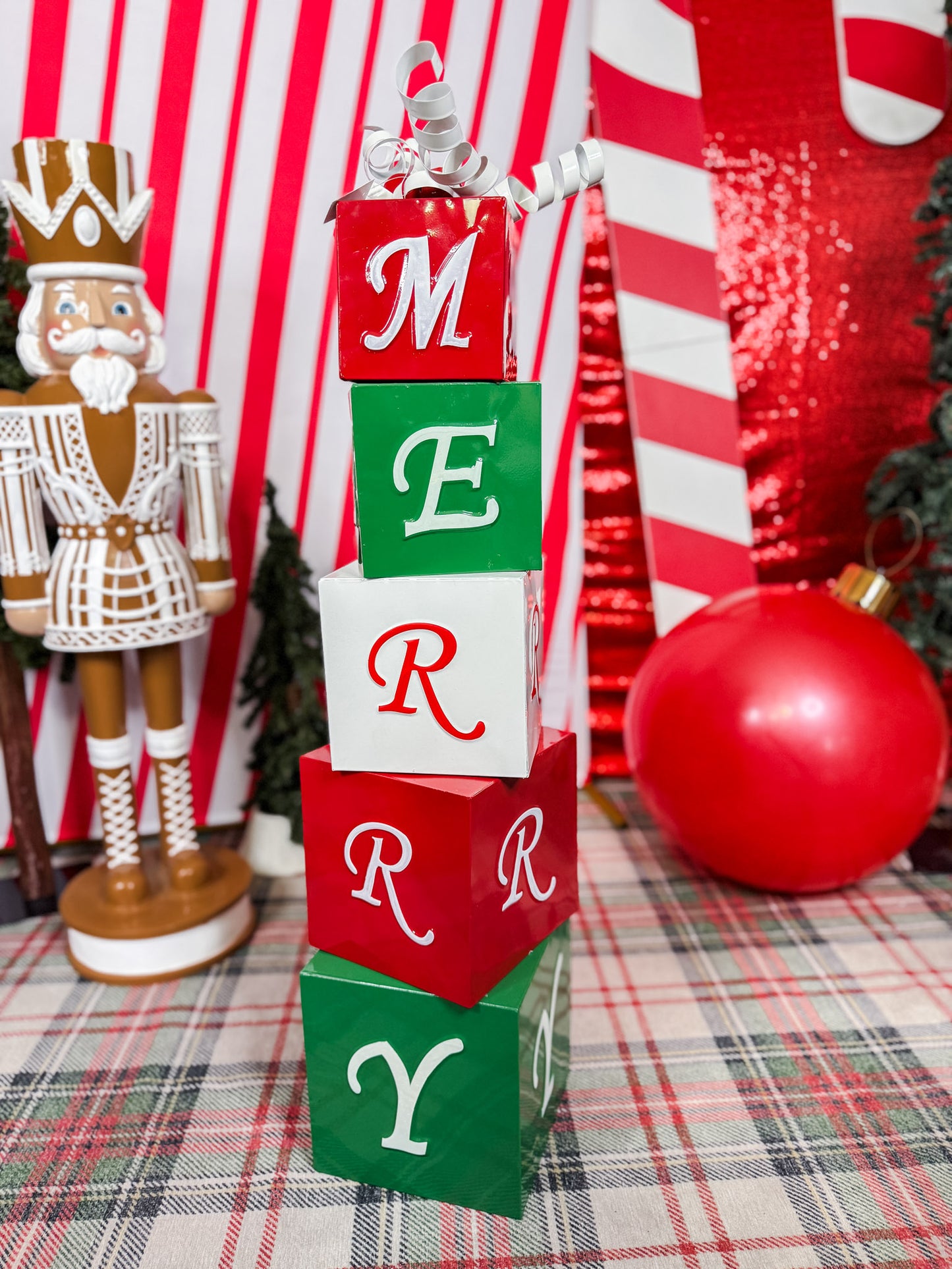 Glossy Metal "Merry" Box Stack